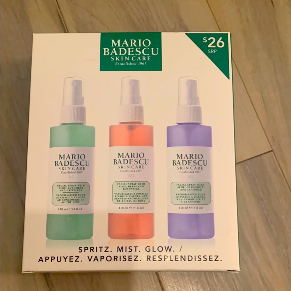 Mario Badescu Facial Spray Trio - Green, Pink, Purple